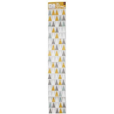 Sticker carrelage adhésif décoratif, 4 pièces, 15 cm X 15 cm, autocollant, formes triangulaires scandinaves. (1/4)