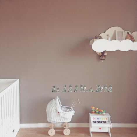 Sticker autocollant chaton aux yeux gris, 2 pièces, 10,5 cm X 17 cm, déco murale, décoration intérieure, décoration chambre enfant. (1/4)