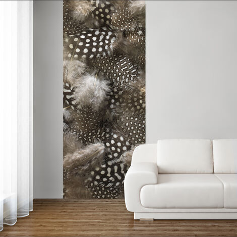Papier peint intissé 96 cm X 250 cm avec duvet de plumes, décor unique et doux pour votre intérieur. (1/2)