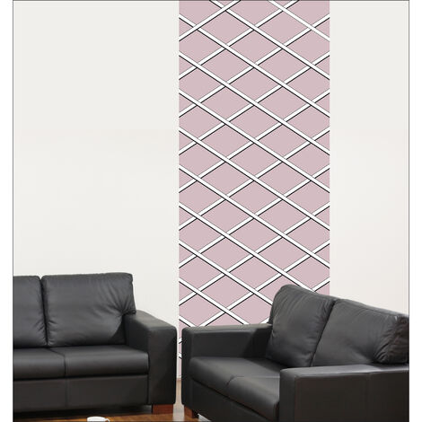 Papier peint intissé enfant 96 cm X 250 cm, décor graphique unique avec damier, idéal pour décoration chambre. (1/2)