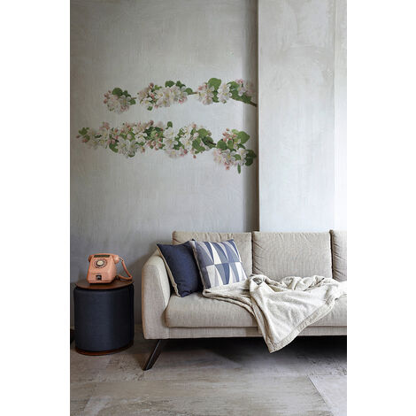 Sticker Autocollant Pommiers en Fleurs Printemps 25 cm X 117 cm - Décoration Murale Intérieure (1/4)