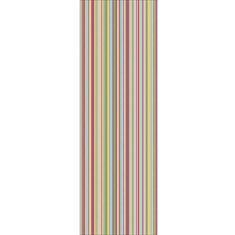 Sticker Déco Réfrigérateur Multicolore 59,5x180cm Rayures Irrégulières - Décorez Votre Réfrigérateur