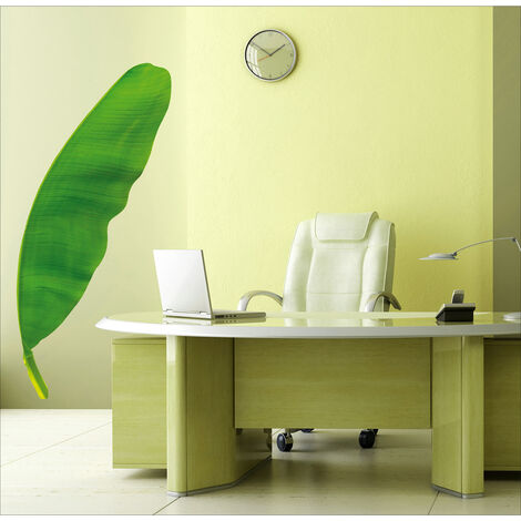 Sticker Autocollant Photo Bananier 45x169cm Décoratif Maison Bureau Feuille - Décoration Intérieure Murale (1/2)