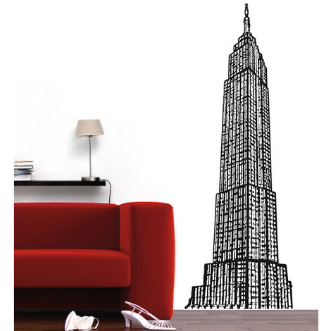 Autocollants muraux New York City Nyc Skyline Silhouette New