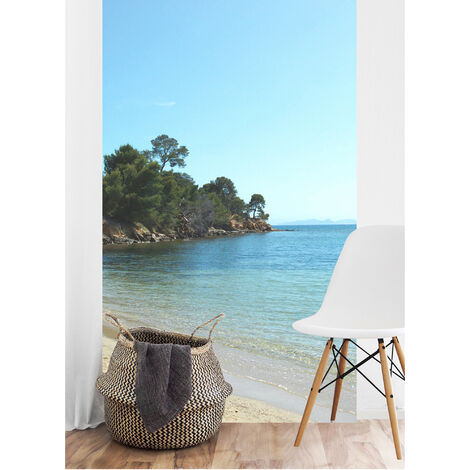 Papier Peint Bord de Mer - Papier Peint Design Rond WallArt