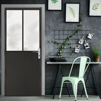 Sticker Porte D'atelier - Autocollant Trompe-l'œil Industriel 204 X 83 Cm - Déco Murale Facile - 12