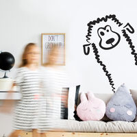 Autocollant Mouton Rigolo 48x68cm - Sticker Décoratif Mignon pour Maison et Bureau