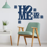 Sticker mural Home Décoration, 3 tailles: Grand (48 cm X 68 cm), Moyen et Petit Autocollant, Décorez votre Maison