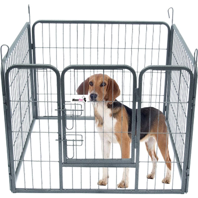 MaxxPet Enclos pour chiots - Chenil pour chiots - Pliable - Cage pour chiens - Cage pour chiots - 81x79cm - 4 pièces