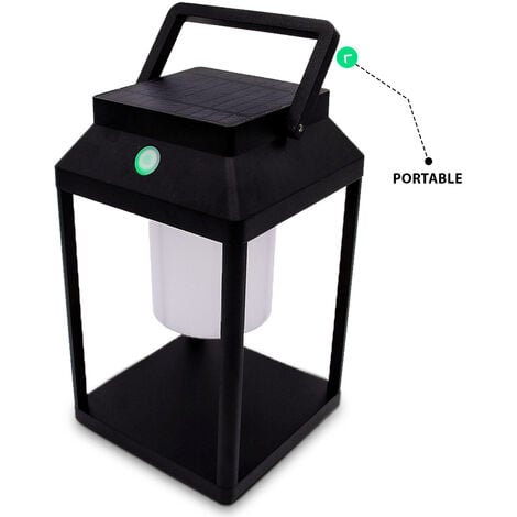 MaxxGarden Lampe solaire pour l'extérieur 15x25 cm - IP54 - Décoration de jardin - Lampe solaire extérieure - Lampe solaire avec détecteur de mouvement - Lampe solaire d'extérieur - Noir