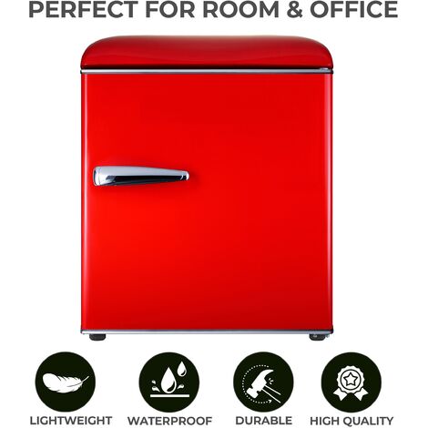 COSTWAY Mini Réfrigérateur Silencieux 46L Table Top Intégrable 47 x 45 x 50  cm (L x l x
