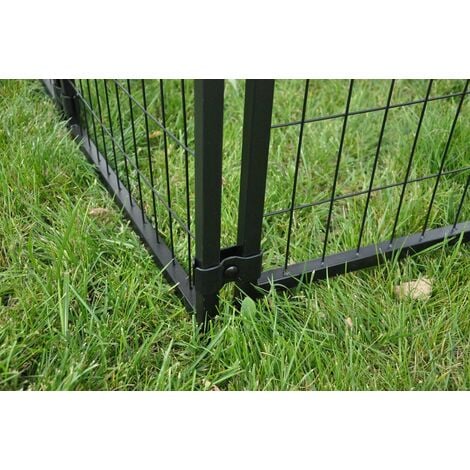 MaxxPet cage pour chien - Chenil avec Toiture - Protection Solaire - 140 x 140 x 140cm - Noir