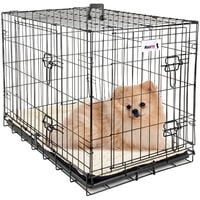 MaxxPet Cage pour Chien 61x43x48 cm - Avec Coussin - Avec poignée - Caisse de transport pliante - 2 Portes - Noir