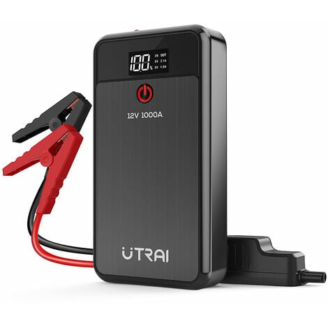 UTRAI Auto Starthilfe 1000A Batterie Ladegerät 8000mAh Notfall