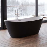 Vasca Freestanding Ovale SPALINA - 170x80 Cm, Acrilico Rinforzato, 4 Piedi Regolabili - Design Elegante - Foto 2