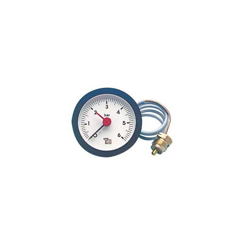 Manomètre Pression Eau 0-60 Psi / 0-4 Bar – Cadran 40 Mm Double Échelle – Robinet, Chaudière, Tuyau – Lecture Claire & Précise