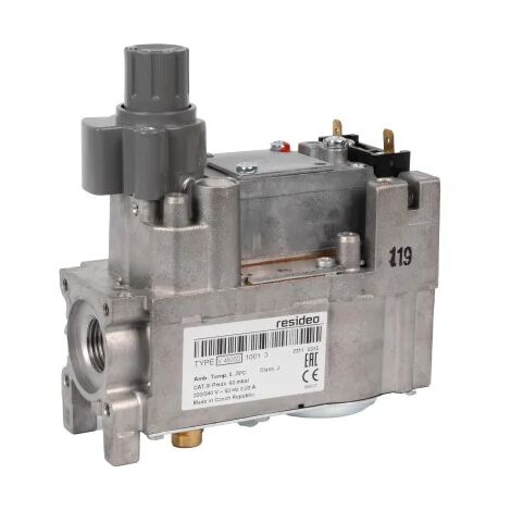 Honeywell – Bloc vanne gaz V 4600 D 1001 U – Tension 230V – Filetage 1/2'' – Pour chaudières et appareils de cuisson – Installation facile
