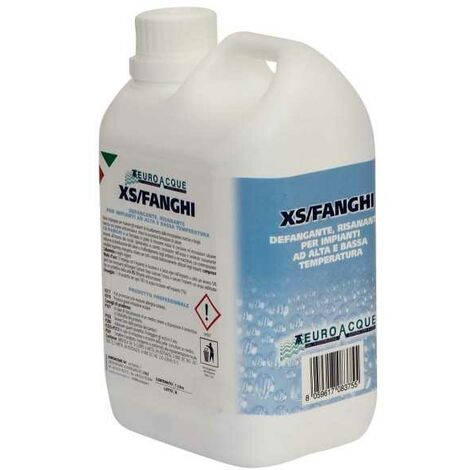 Désembouant liquide pour chauffage – Élimine boues et oxydes – Adapté à l'aluminium et alliages légers – 1L pour 100L d'eau – Euroacque
