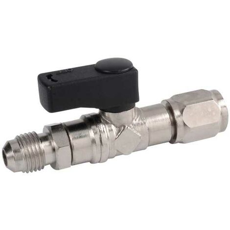 Plombservice – Adaptateur gaz R32 5/16' – Raccord pour petite bouteille 2kg – Filetage 1/4' – Usage professionnel en plomberie
