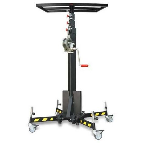 Plombservice – Lève charge télescopique 4,56m 125kg – Conception légère en acier – Système de blocage automatique – Utilisation sécurisée (1/3)