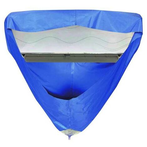 Easyclim – Bâche de nettoyage réutilisable pour climatisation – Taille XL – Sortie évacuation Ø 16 mm – Pour espaces confinés