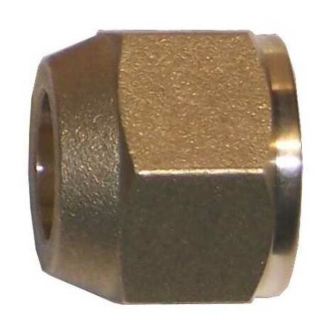 Plombservice – Ecrou flare 3/8'' – Raccord gaz fileté – Connexion étanche pour systèmes de climatisation – Longueur 18 mm