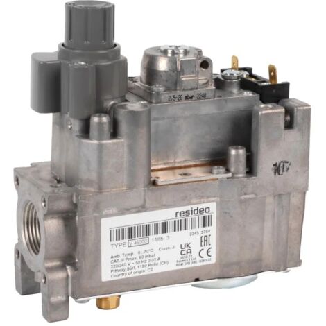 Honeywell – Bloc vanne gaz V 4600 C 1185 – Tension 230V – Filetage 1/2'' – Contrôle efficace pour chaudières et générateurs d'air chaud