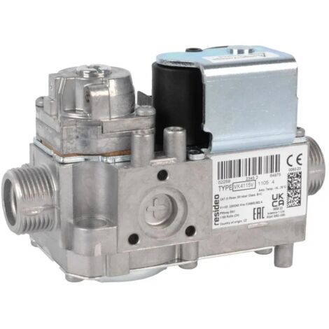 Honeywell – Bloc vanne gaz VK 4115 V 1105 – Électrovanne à tension 230V – Filetage 1/2" pour chaudières et appareils de cuisson – Contrôle de flux gaz