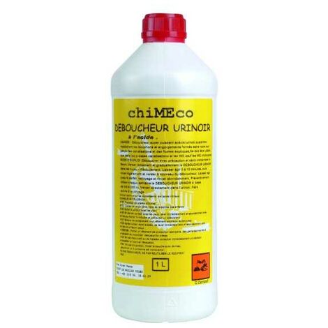 Déboucheur chimique urinoir 1L – Élimine bouchons sans endommager canalisations – Spécial fosses septiques – Action rapide et efficace – Chimeco