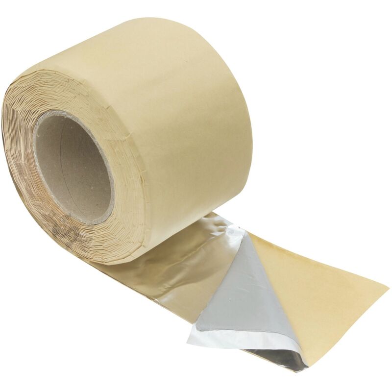 Nastro Butilico Resistente E Impermeabile, 50 Mm (larghezza)x5 M (lunghezza)x1.5 Mm (T), A Prova Di Perdite, Per Riparazione Di Barche, Tubi, Condotti HVAC, Tetto, Camper, Finestra Di Tenuta, Argento