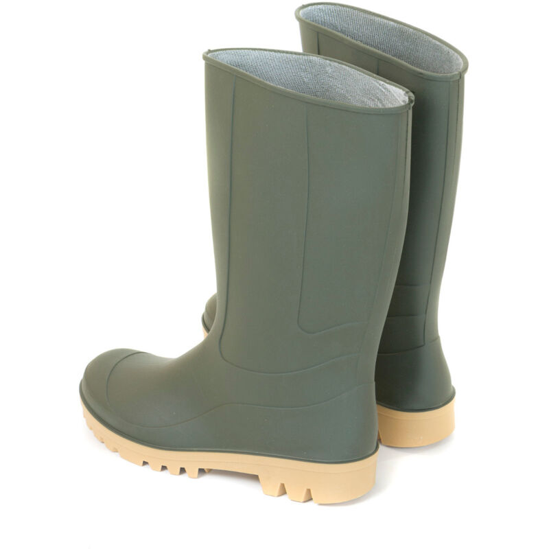 TTI401 VERDE 39 116464 Stivale Impermeabile in Gomma di PVC Verde al Ginocchio A 