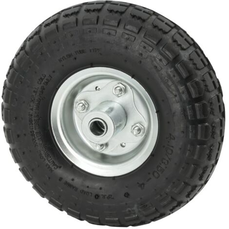 Ruota Pneumatica per Carrello Porta Pacchi porta casse diametro 4.10/3.50-4 260x85 foro 16mm cerchio 55mm