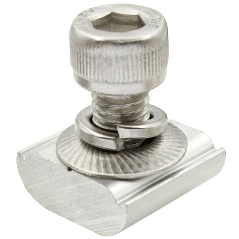 STI Vite Testa a Martello Bullone M8x30 Inox per fotovoltaico compatibile EOLO 1