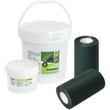 STI Banda di Giunzione + Colla Bicomponente per Prato Sintetico Banda 2x 20cmx10mt + 5kg colla