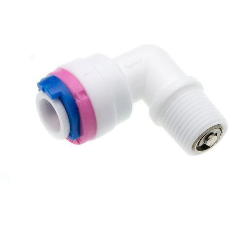 Connettore Gomito Valvola di Ritegno Fast 1/4” F – Filetto 1/8” M STI