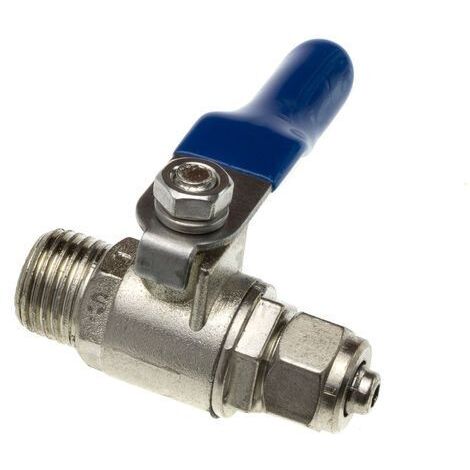 Valvola in metallo IN Filetto 1/4” M OUT Fast 1/4” F per Acqua Osmosi inversa STI