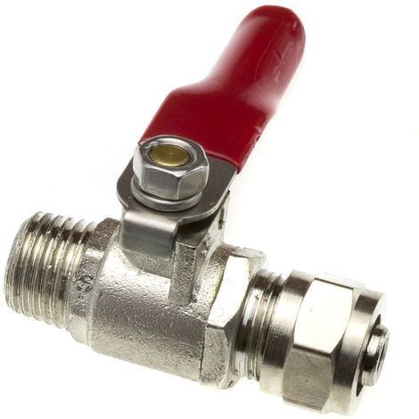 Valvola in metallo IN Filetto 3/8” M OUT Fast 1/4” F per Acqua Osmosi inversa STI