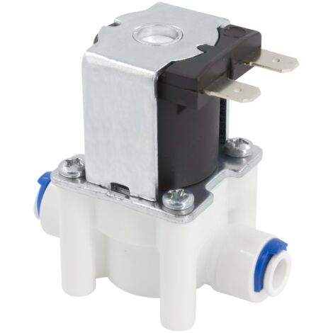 Valvola Solenoide con attacchi Fast da 1/4” senza Limite di Flusso Acqua Osmosi Inversa STI