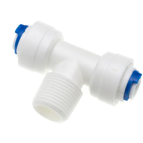 Raccordo gomito tubo 3/8 per filetto maschio 1/4 depuratore acqua osmosi  inversa