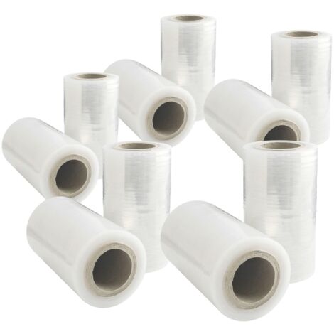 Rotolo film estensibile Mini manuale H125mm 300g 23my-micron Trasparente 10 pezzi STI
