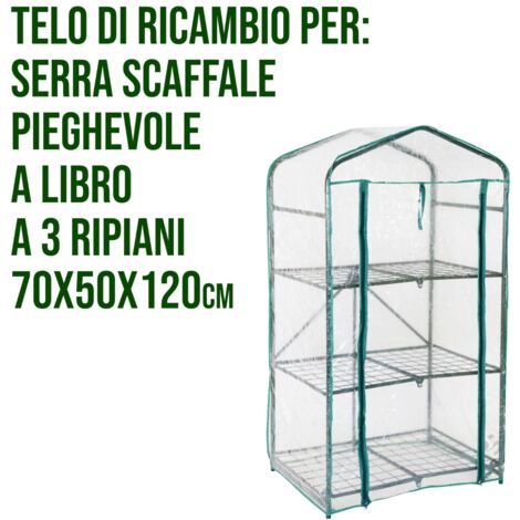 Telo Di Ricambio Per Serra STI - Misure 182x92x92cm Per Serra Bassa - Foto 4