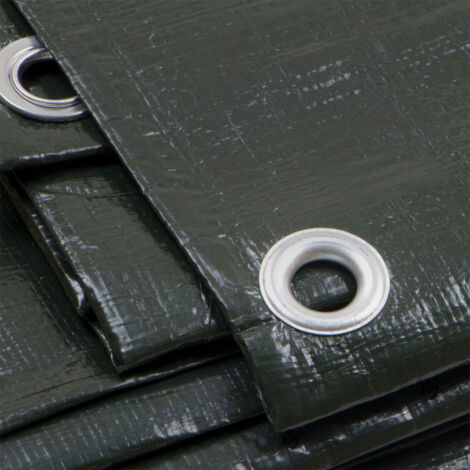 Telo Pesante Occhiellato Verde Blu Impermeabile Copritutto multiuso misura 3x5mt STI