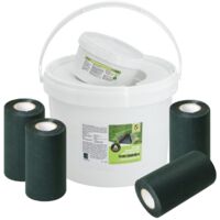 STI Banda di Giunzione + Colla Bicomponente per Prato Sintetico Banda 4x 20cmx10mt + 10kg colla