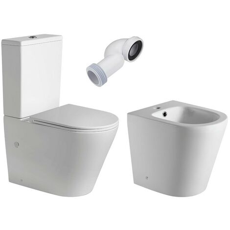 Cisterna baja de doble descarga para inodoro con alimentación inferior en  acabado color blanco Smart Gala