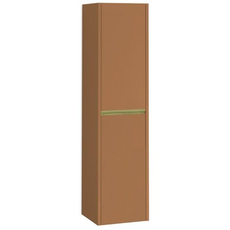 Columna Baño Suspendida 1 Puerta  140 x 34,9 x 32,2cm Sunset Mate Tirador Oro