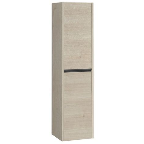Columna Baño Suspendida 1 Puerta 140 x 34,9 x 32,2cm Alpine Tirador Negro