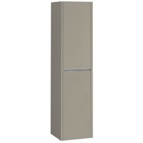 Columna Baño Suspendida 1 Puerta  140 x 34,9 x 32,2cm Moka Tirador Cromo (1/5)