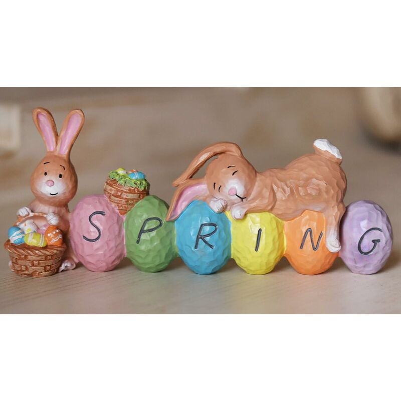 Spring Easter Home Decor Craft Style Hase und Ei für Ostern,  Frühlingsdekoration,