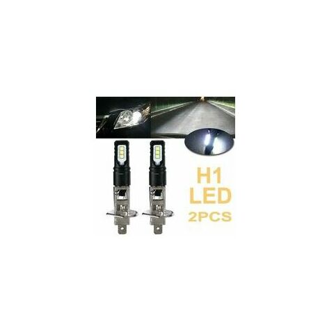 Scheinwerferlampen, 2 x H1 6000 K, superhell, 100 W, LED, kühle Lampe,  Kfz-Glühbirne, LED-Auto