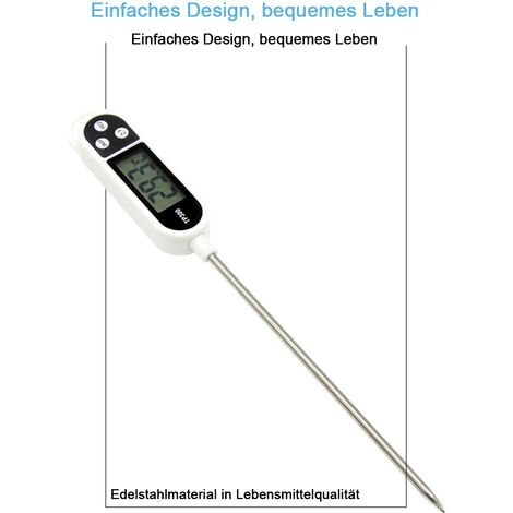 Digitales Fleischthermometer mit langer Sonde, sofortiges Ablesen